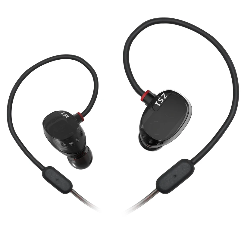 Плотным верхним ворсом KZ ZS1 двойной Динамический драйвер мониторинга Шум