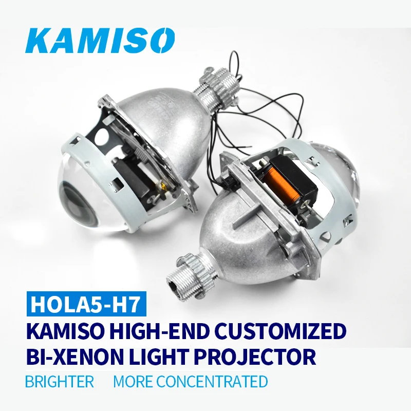 KAMISO Hola 5 H7 BI-XENON объектив 3 дюйма HID Hi/Low проектор с без потерь установка задних