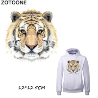 zotoone new tiger iron on transfers patches for clothes dress bag a level washable ironing stickers print on t shirt dresses d