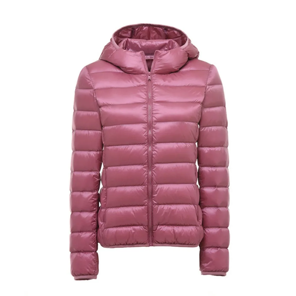 Женский ульсветильник пуховик на 90% белом утином пуху с капюшоном|hooded down|hood hoodhood
