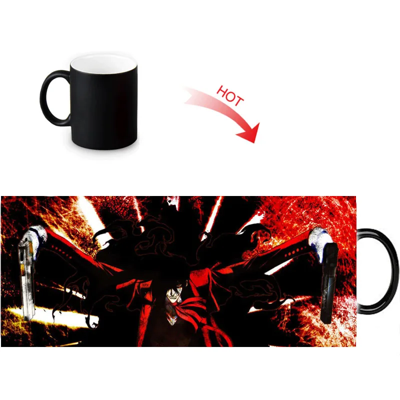 Кофейная кружка Hellsing меняющая цвет при воздействии тепла керамические чашки для