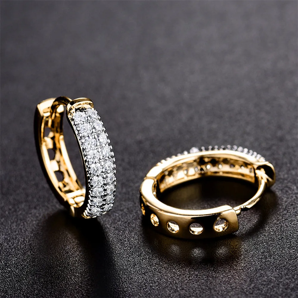 Женские серьги-кольца MOLIAM модные роскошные серьги с блестящим кристаллом