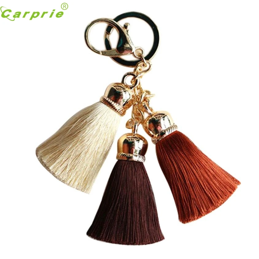 CARPRIE Ice Silk Tassel Pompom Автомобильная Сумочка с брелоком для ключей Oct18 2018|Кольца
