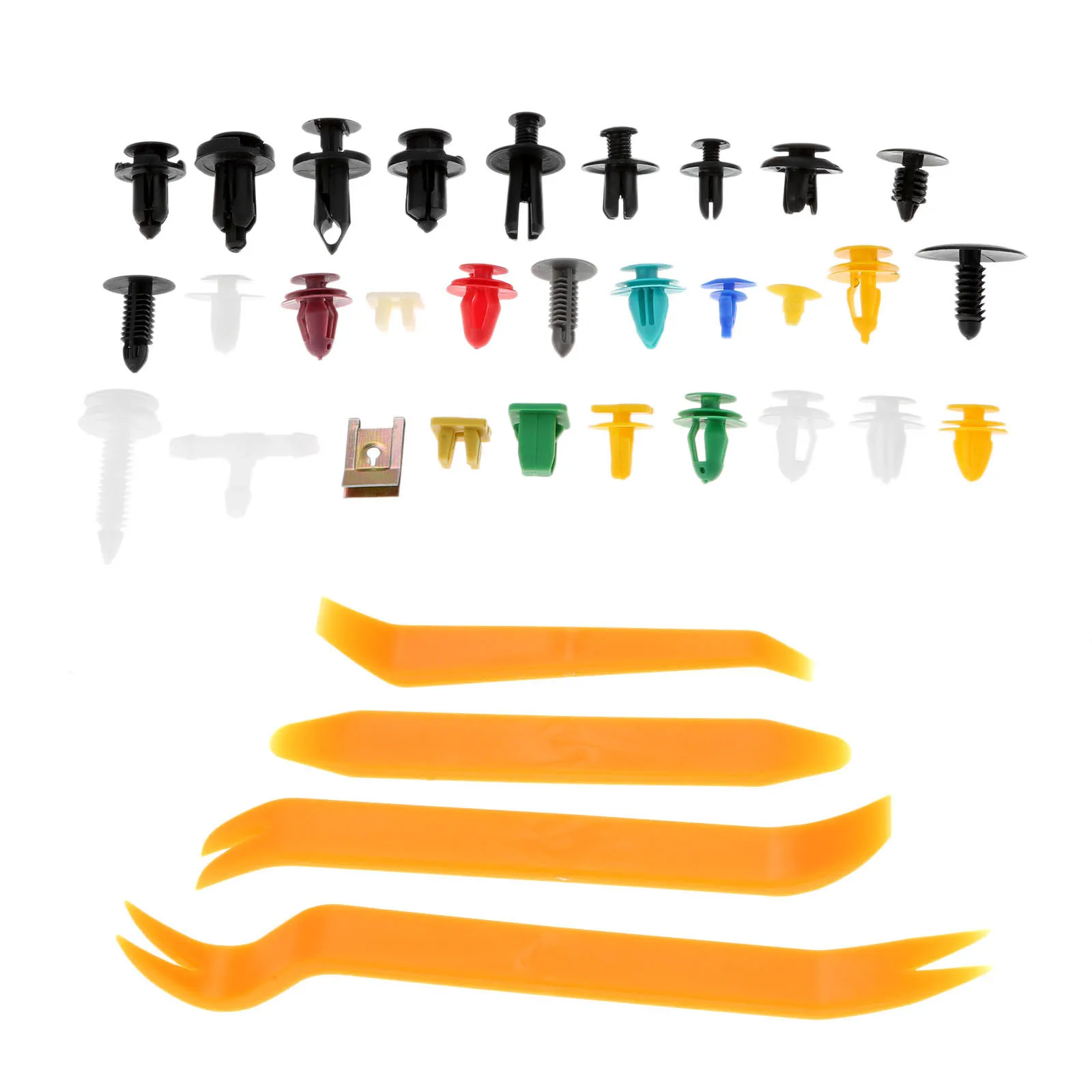 

500Pcs 30 Kinds Universal Mixed Clips Car Bumper Fasteners Fender Door Panel Line Weatherstrip Rievts Auto Seat Retainer Clip