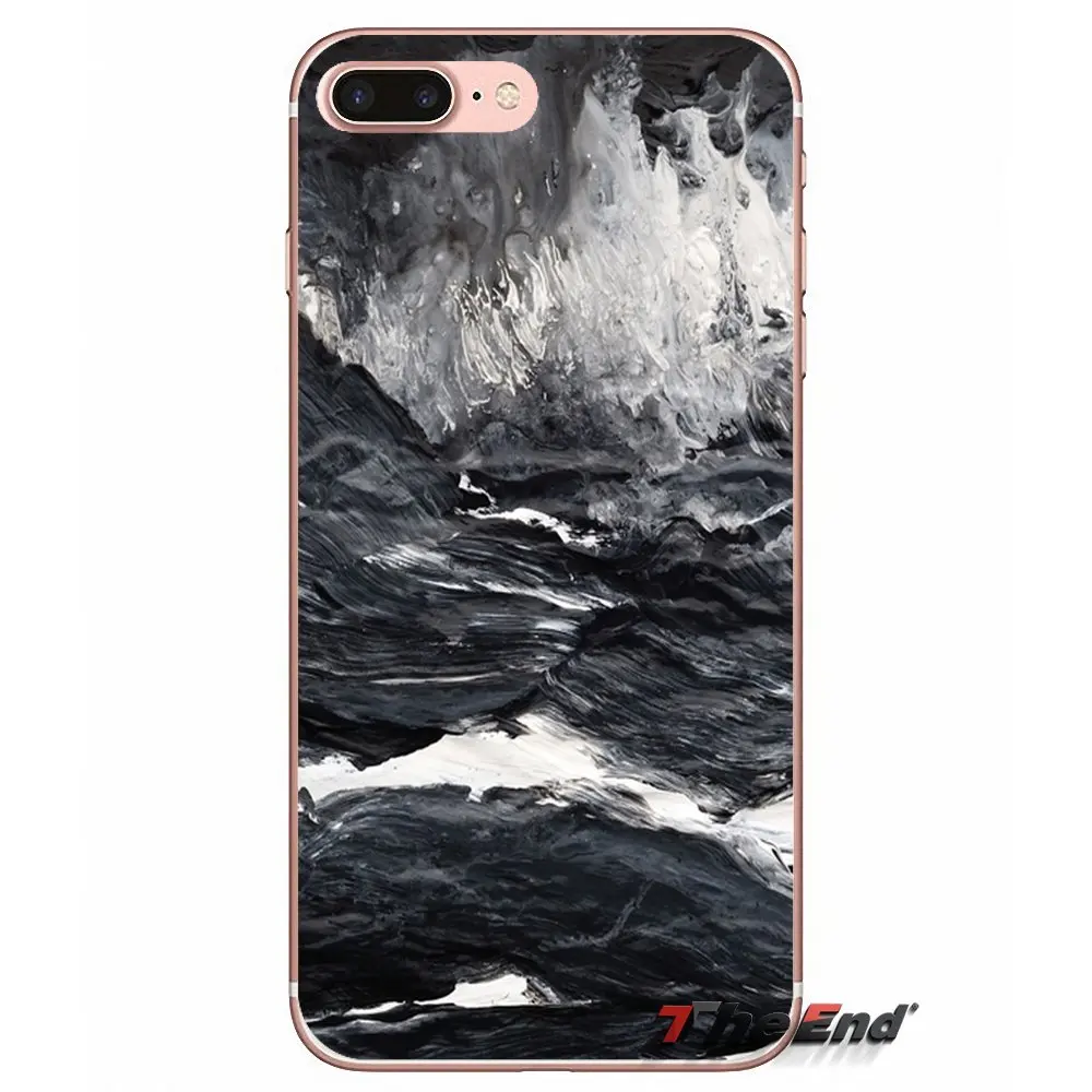 Cute Marble Texture Rock Stone Silicone Case For Samsung Galaxy Note 3 4 5 Grand Core Prime S3 S4 S5 MINI S6 S7 edge S8 S9 Plus | Мобильные