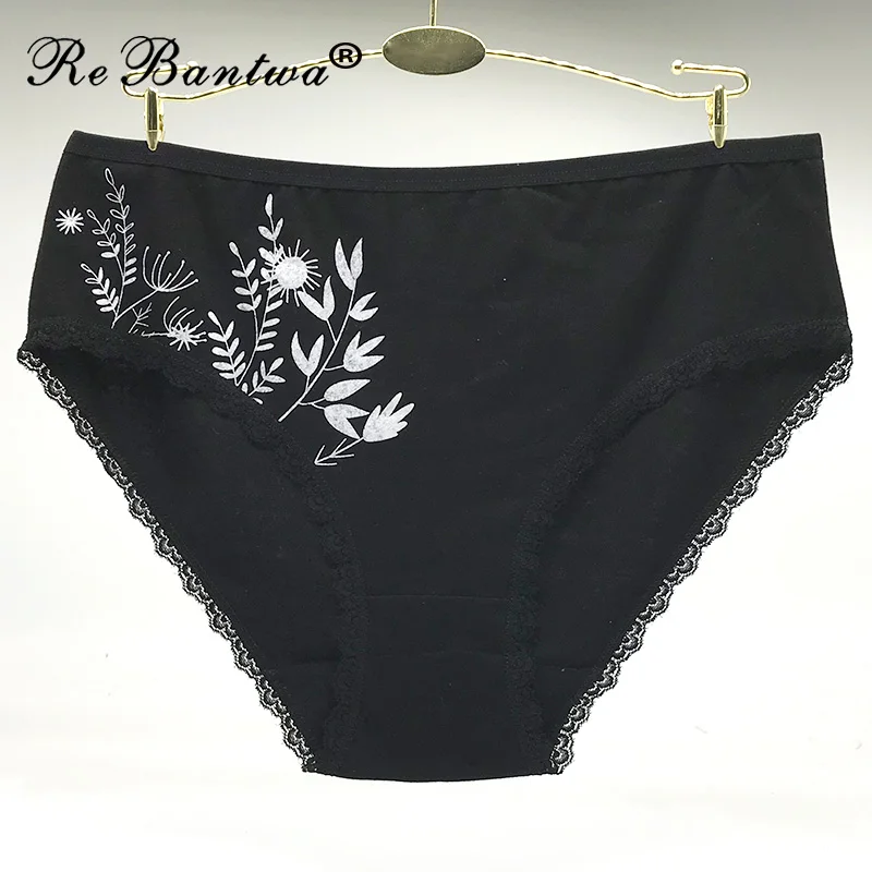 Rebantwa 5 шт./лот Большие размеры 2XL/3XL/4XL женское хлопковое нижнее белье женские