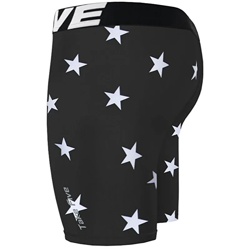 Новинка мужские компрессионные черные облегающие брюки TakeFive с коротким рукавом