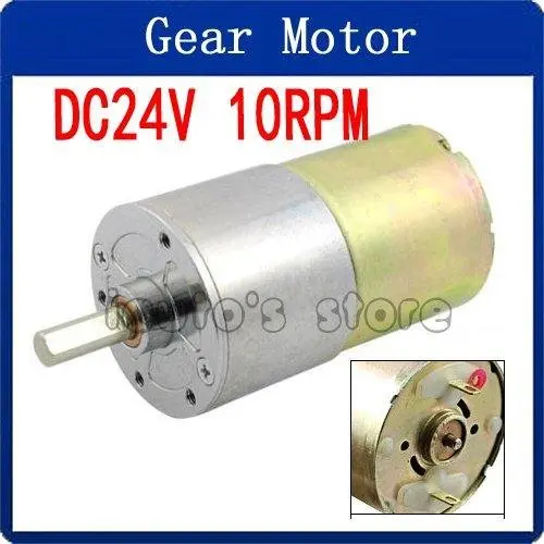 Free shipping 13.14kg.cm Torque 37mm Dia Magnetic Gear Box Motor 10 RPM 130mA 24V DC | Обустройство дома