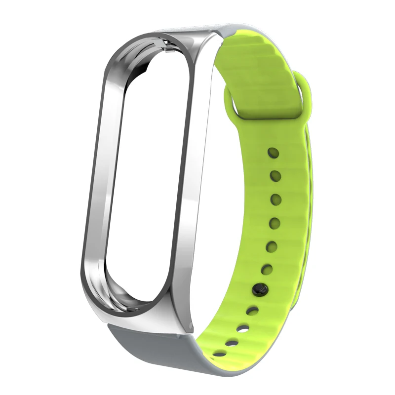 ONEVAN Mi Band 3 Браслет спортивный металлический чехол для Xiaomi Смарт часы цветной