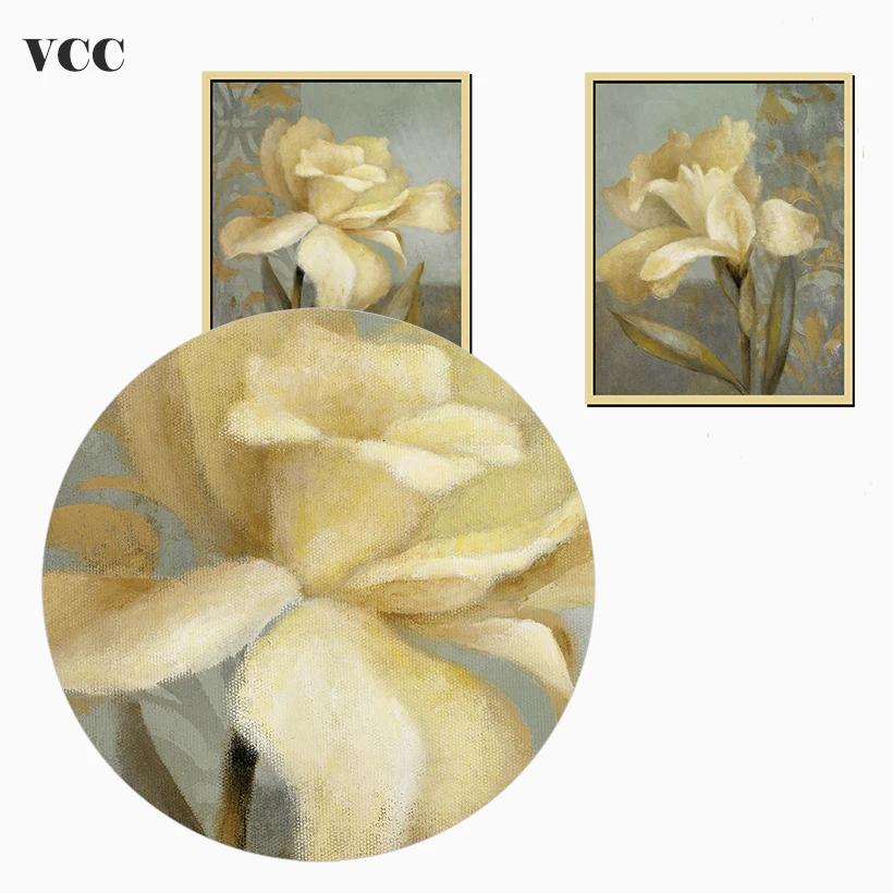 VCC 2 шт./компл. настенная живопись цветок картина Wall Art холст картины настенные