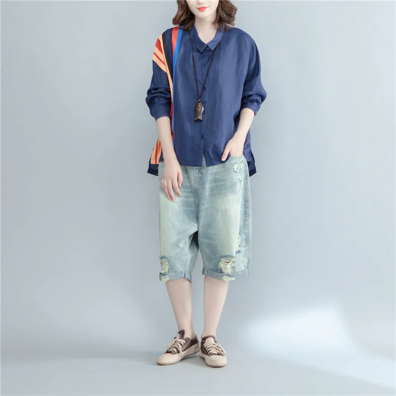 Женская блузка в полоску elseisle летняя с рукавом летучая мышь большие размеры |