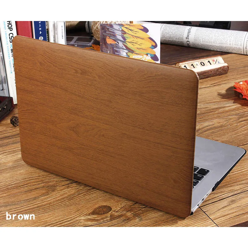 JUNWER 2017 Деревянный чехол из искусственной кожи для Macbook Air Pro Retina 13 дюймов Жесткий