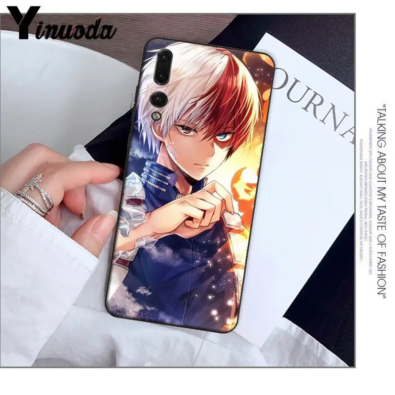 Yinuoda my hero academia Shoto Todoroki Soft Silicone black Phone Case for Haiwei P10 plus Honor 9 10 View Mate Coque Shell | Мобильные