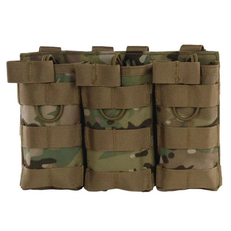 Тактический MOLLE тройной с открытым верхом подсумок быстро AK AR M4 FAMAS барсетка для Пейнтбол