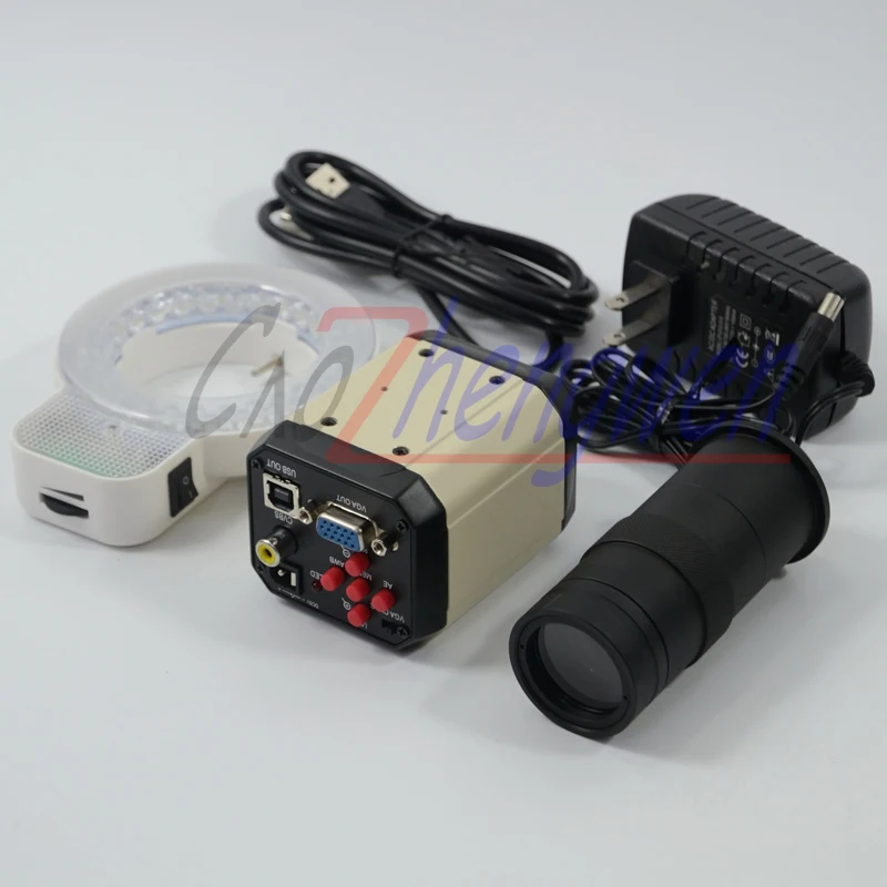FYSCOPE 2.0MP HD 3 в 1 цифровой микроскоп Видео Промышленный Набор камера VGA USB AV ТВ выход +