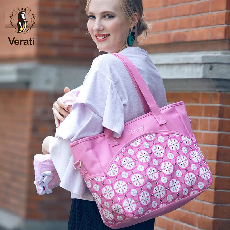 VERATI 2018 Новый плеча многофункциональный большой емкости принт Мумия мешок мать