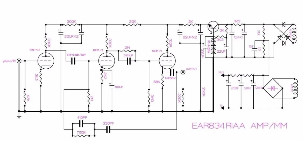 Nobsound Великобритания ear834 мм RIAA трубчатый фоноусилитель стерео amp LP проигрыватель