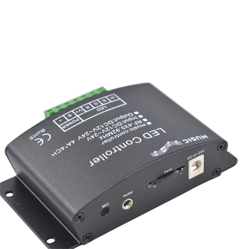 Музыкальный контроллер RGBW с 24 клавишами Радиочастотный пульт дистанционного