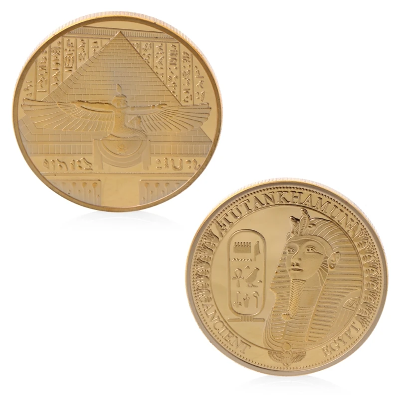 Позолоченная старинная Памятная коллекция монет Tutankhamun|souvenir|souvenir coin |