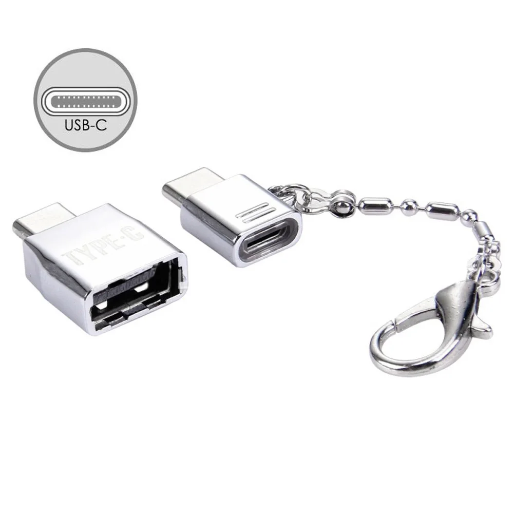2019 горячий металлический брелок Type C адаптер наборы USB OTG конвертер для Google Pixel Xiaomi