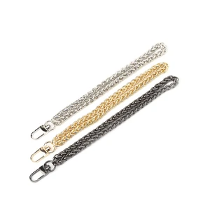 Ручка для женской сумки DIY сменный ремешок на запястье цепочка аксессуары клатч кошелек для монет сумка для ключей 2020 модная новинка металлическая длинная