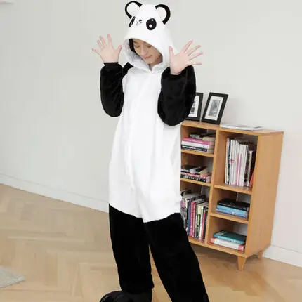 Новые взрослых Onesie Panda пижамы унисекс костюмы на Хэллоуин любителей |