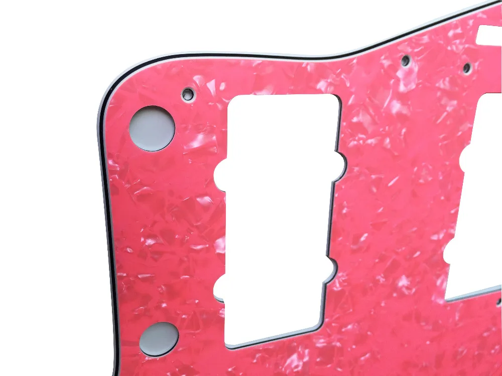 Pleroo Custom гитара pickgaurd Scratch Plate для японской Jazzmaster Гитара Pickguard 4 слоя розовый