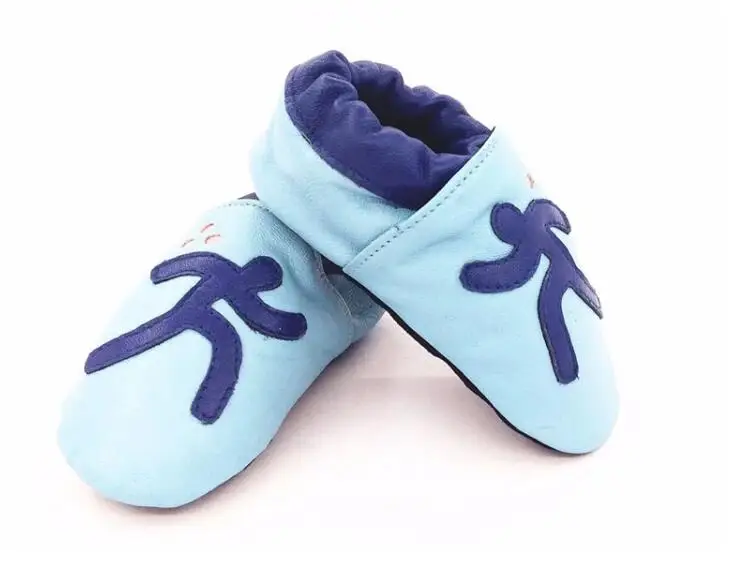 

football first walkers genuine leather baby moccasins shoes nonslip soft soled footwear customize colors and logo printing