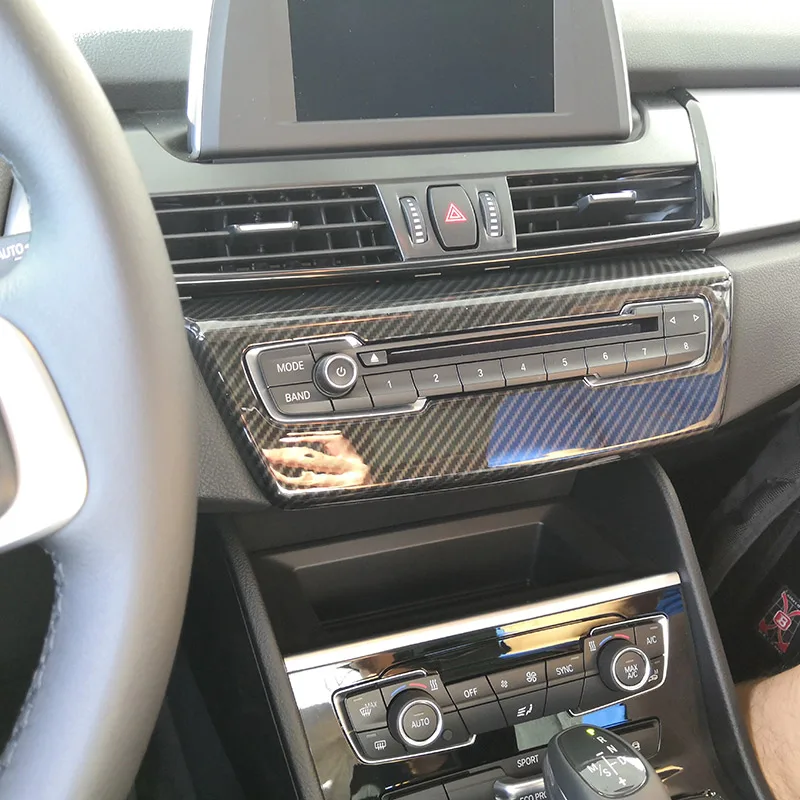 Стильная панель из углеродного волокна для BMW 2 серии F45 F46 218i 2015 2018 ABS центральная