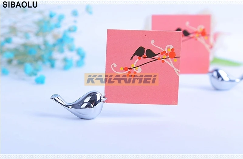 200 шт. новый дизайн любовь птица серебряные милый маленький свадьбы место