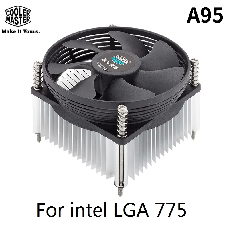 Кулер Master A95 мини кулер для процессора 95 мм тихий вентилятор intel LGA775 выделенный