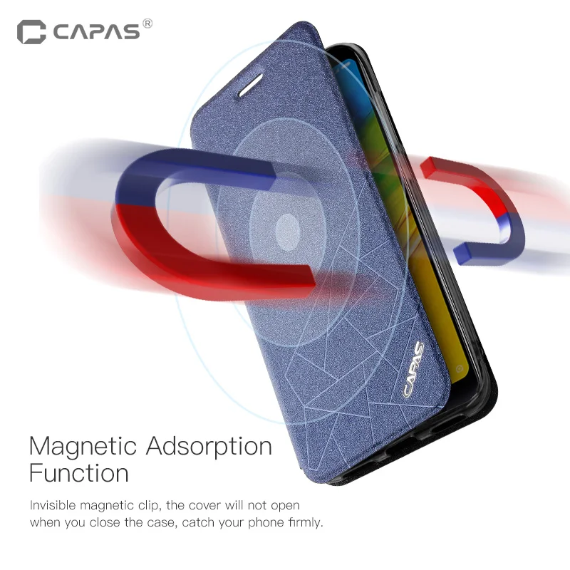 Чехол CAPAS для Redmi 5 Plus умный флип чехол из искусственной кожи с функцией