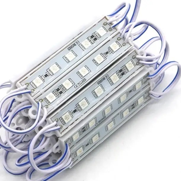 

Отличное качество, 6 цветов, 5 SMD 5050, светодиодный модуль светильник водонепроницаемый IP68, жесткая полоса, световая лампа, 12 В постоянного тока