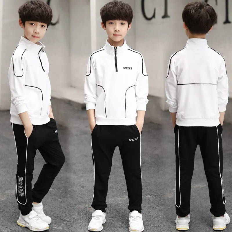 Boys Sportswear Spring Autumn Casual Toddler Teens Clothes Long Sleeve Coat Pant Children Clothing Set Kids Tracksuits | Детская одежда