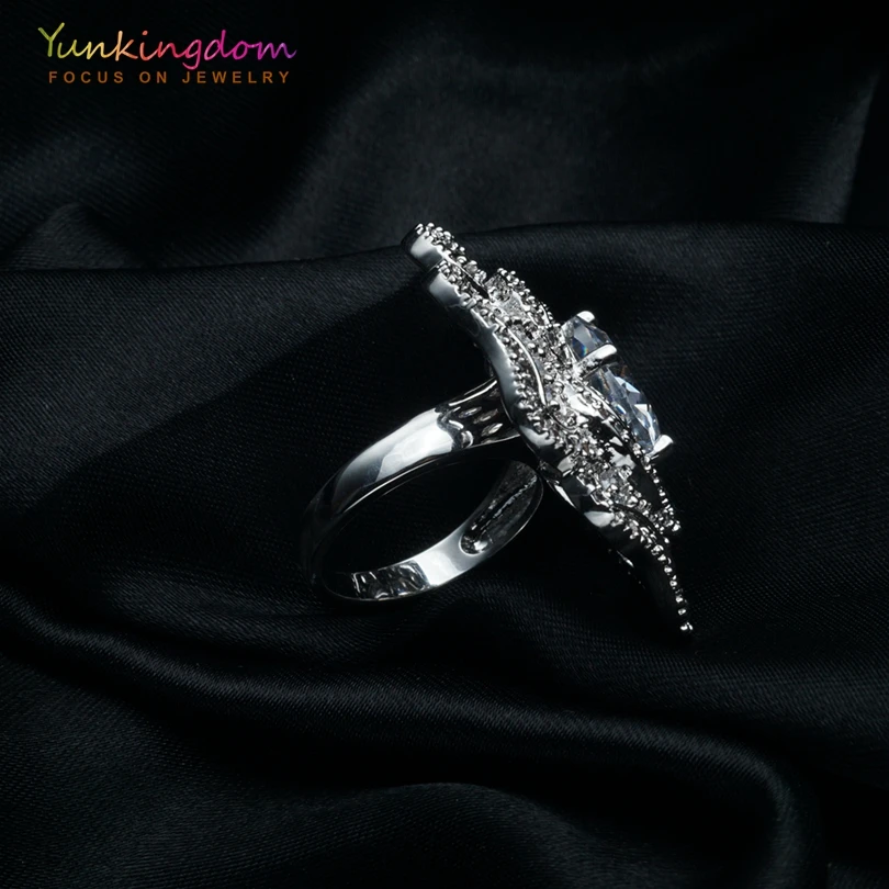 Yunkingdom новые очаровательные большие кольца для женщин Модная бижутерия с