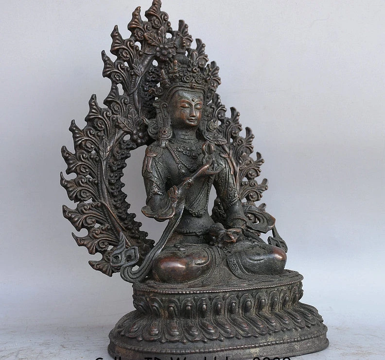 10 &quotдревнетибетский буддизм бронза Vajrasattva Vajrasattra Будда подсветка статуя | Дом и