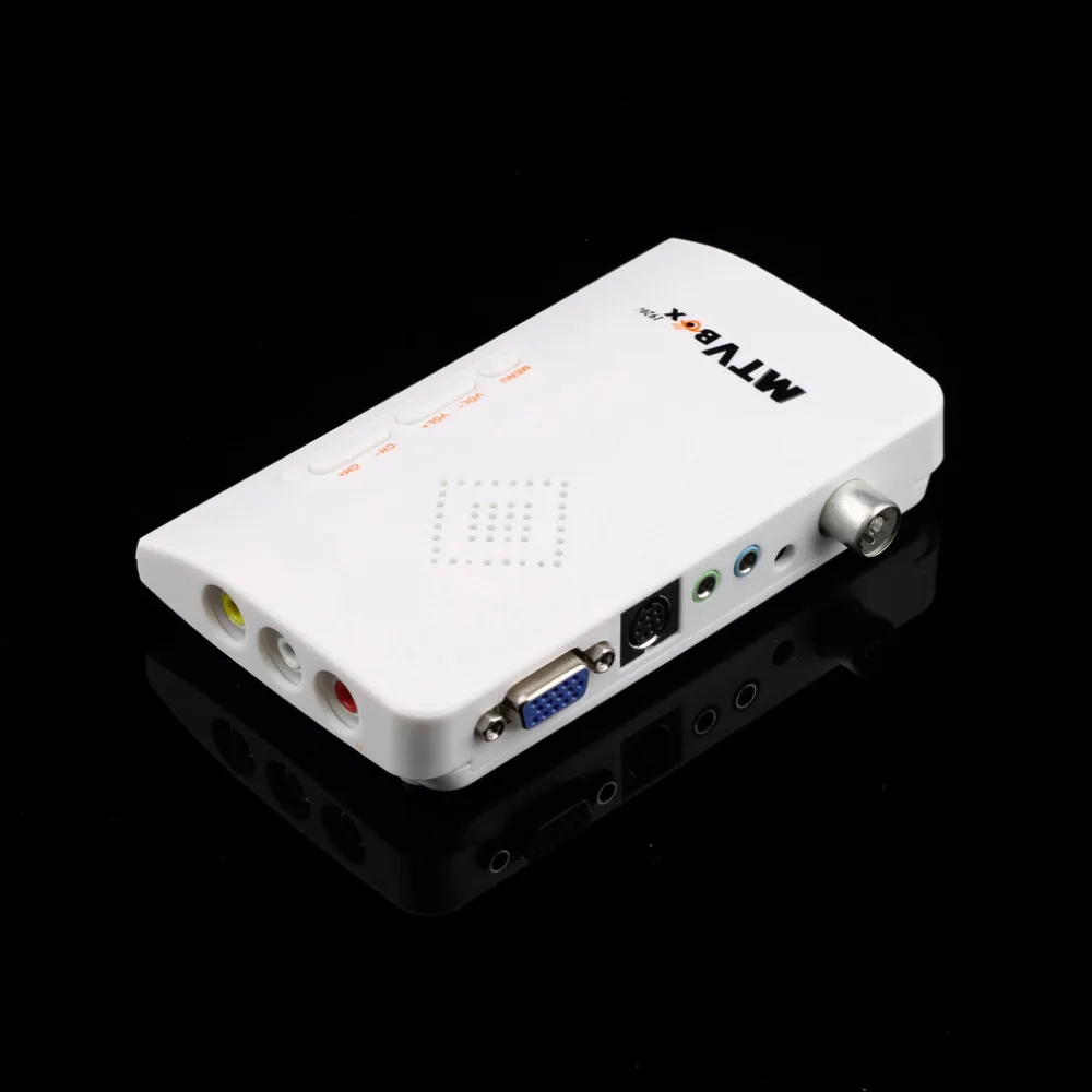 Новейшие цифровые ТВ коробка Портативный HD ЖК-дисплей/crt VGA/AV Stick тюнер