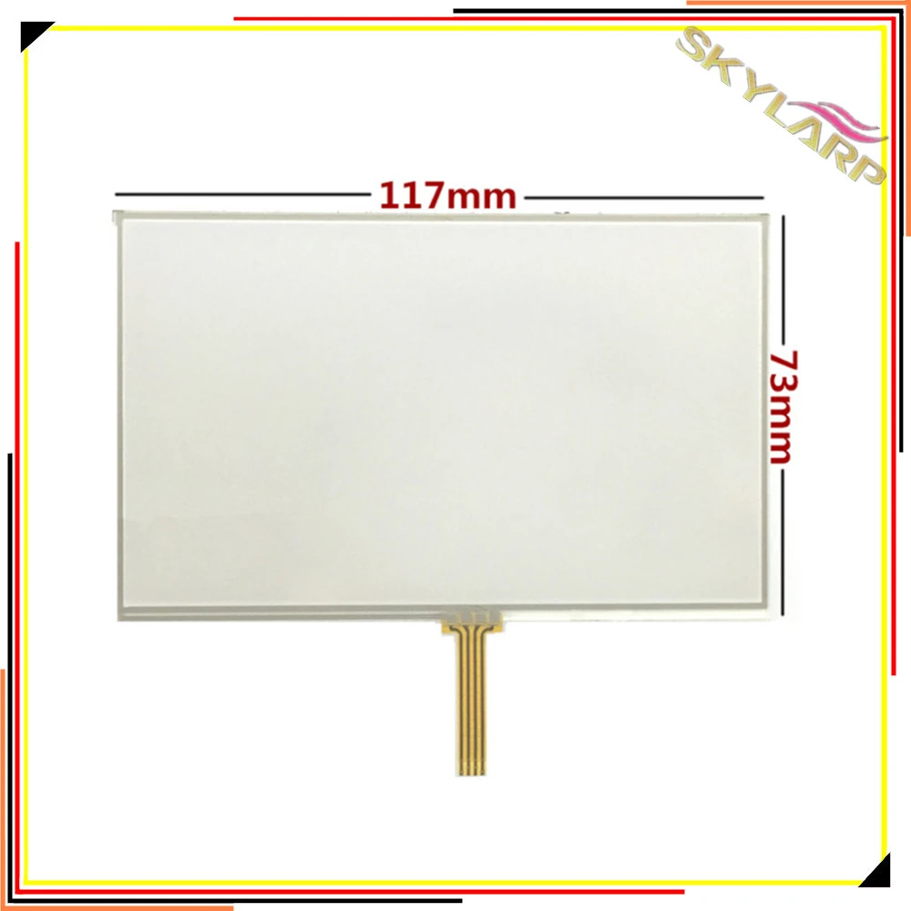 Оригинальная 5 дюймовая 4 проводная резистивная сенсорная панель для GPS навигации
