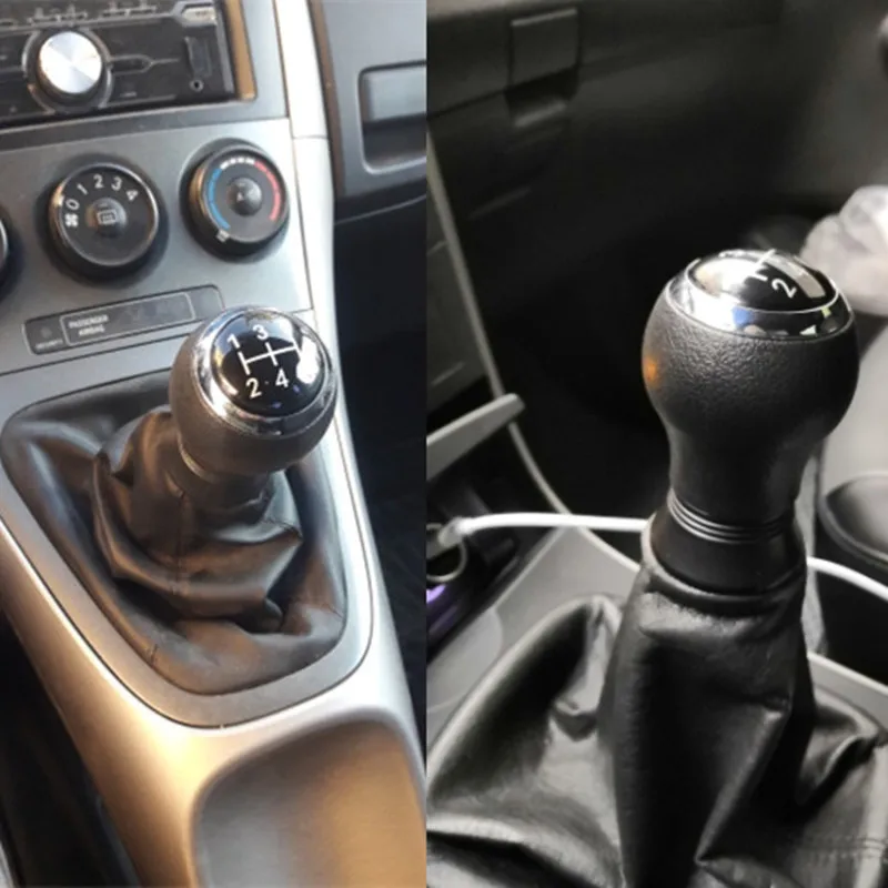 Для Toyota Yaris 2005-2010 5 скоростей MT ручка переключения рулевого механизма автомобиля Головка рычага переключения рычага ручки аксессуары для стайлинга автомобилей
