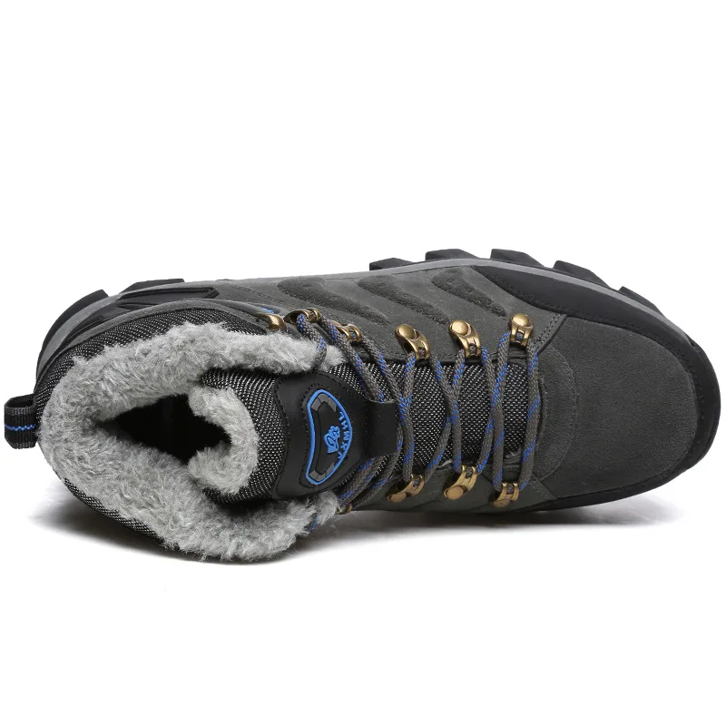 OLOMM20197 новый большой Размеры Новый Мужские ботинки для зимние сапоги Обувь на