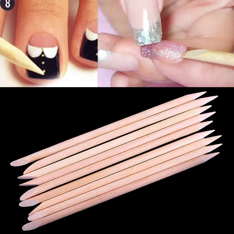 100 шт. двухсторонние палочки для удаления кутикулы|Пушеры кутикулы| |