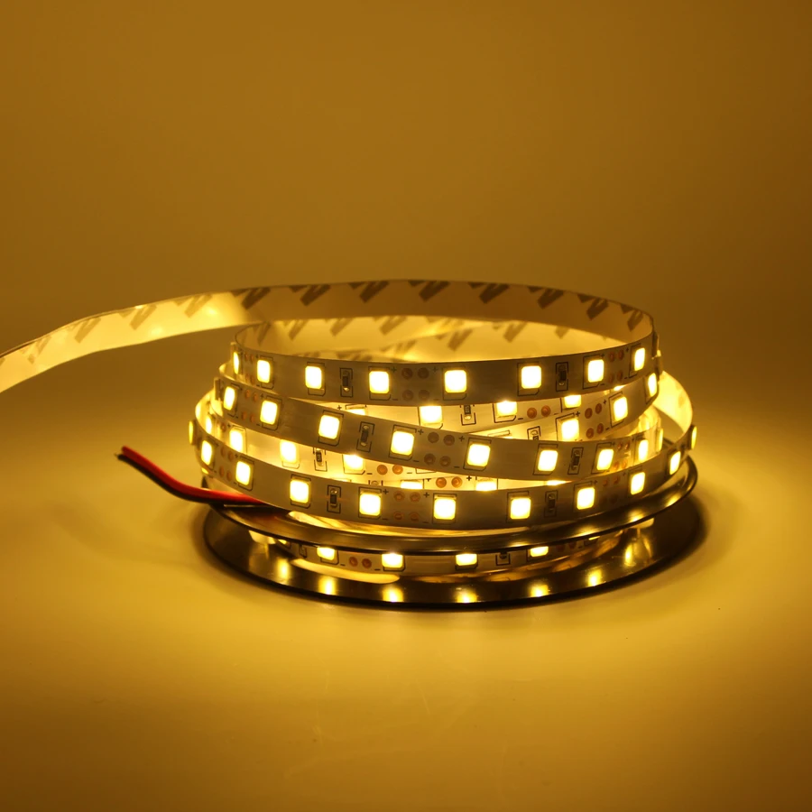 120 светодиодный/m Светодиодные ленты светильник лента 24V 12V 5050 5054 SMD белый/теплый белый 1 м 2 м 3 м 4 м 5 м водонепроницаемый для потолка счетчик кабинет Светильник