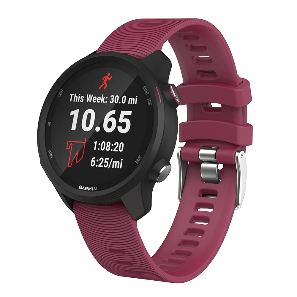 Ремешок для часов, умный Браслет Vivoactive 3 для Garmin Forerunner, 245 м, 245, 20 мм, силиконовый, 645, цветной браслет, для спорта на открытом воздухе
