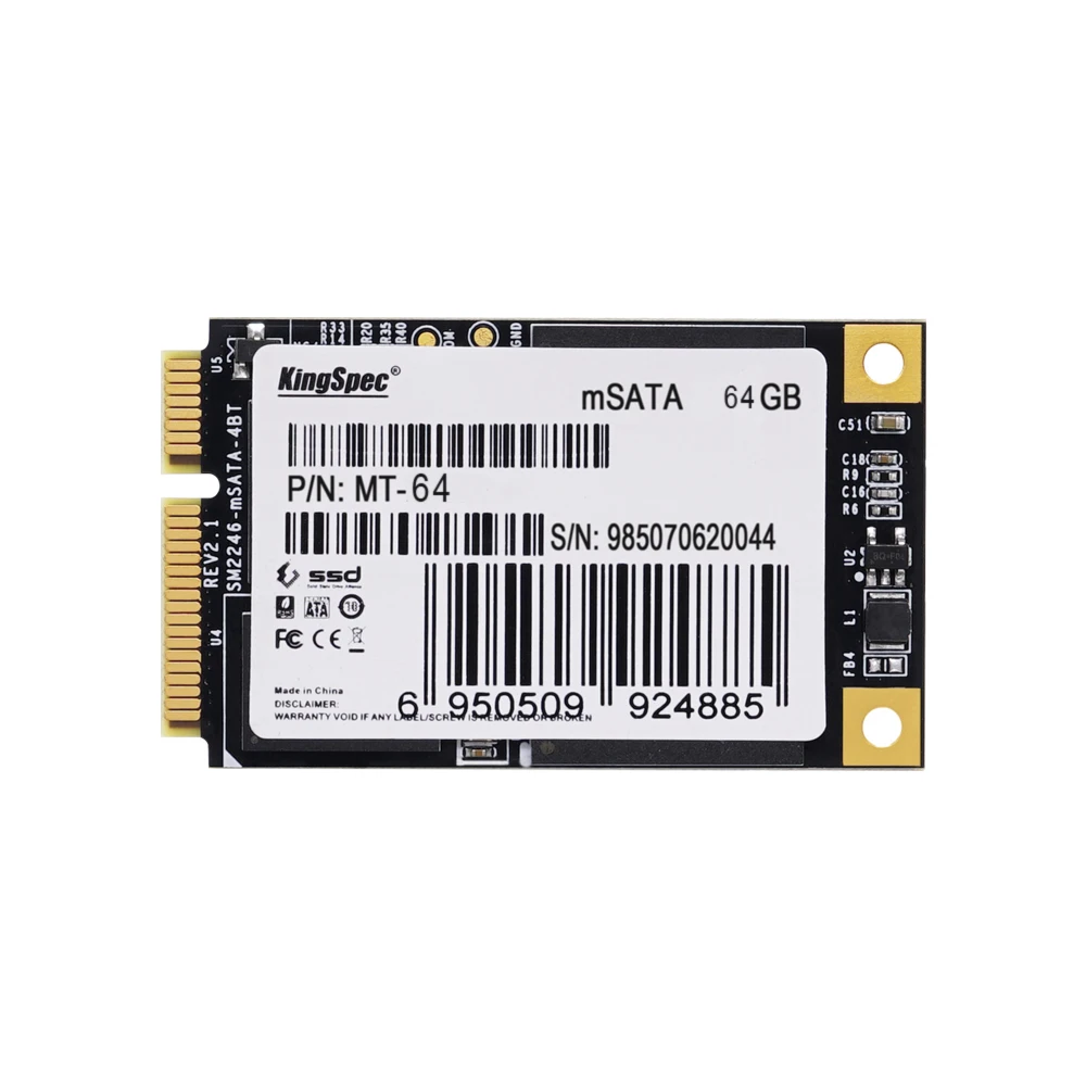 KingSpec MSATA MINI PCI-E 512GB 256GB 128GB 64GB MLC Digital Flash SSD твердотельный накопитель устройства для хранения данных для компьютера ПК настольный
