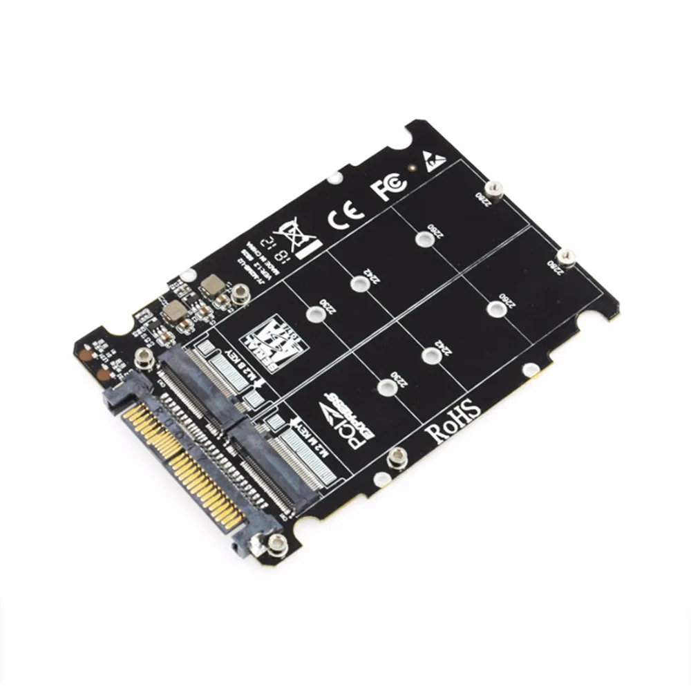 NGFF M.2 SSD M ключ к U.2 адаптер 2 в 1 M2 NVMe SATA-Bus к PCI-e U.2 SFF-8639 адаптер PCIe M2 конвертер для настольных ПК