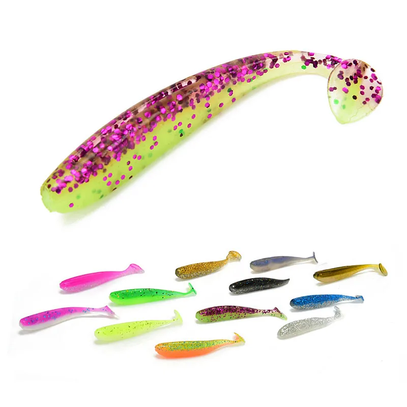 

5pcs/lot 65mm 1.8g Wobblers Fishing Lures Easy Shiner Swimbaits Silicone Soft Bait Double Color Carp Artificial Soft Lure