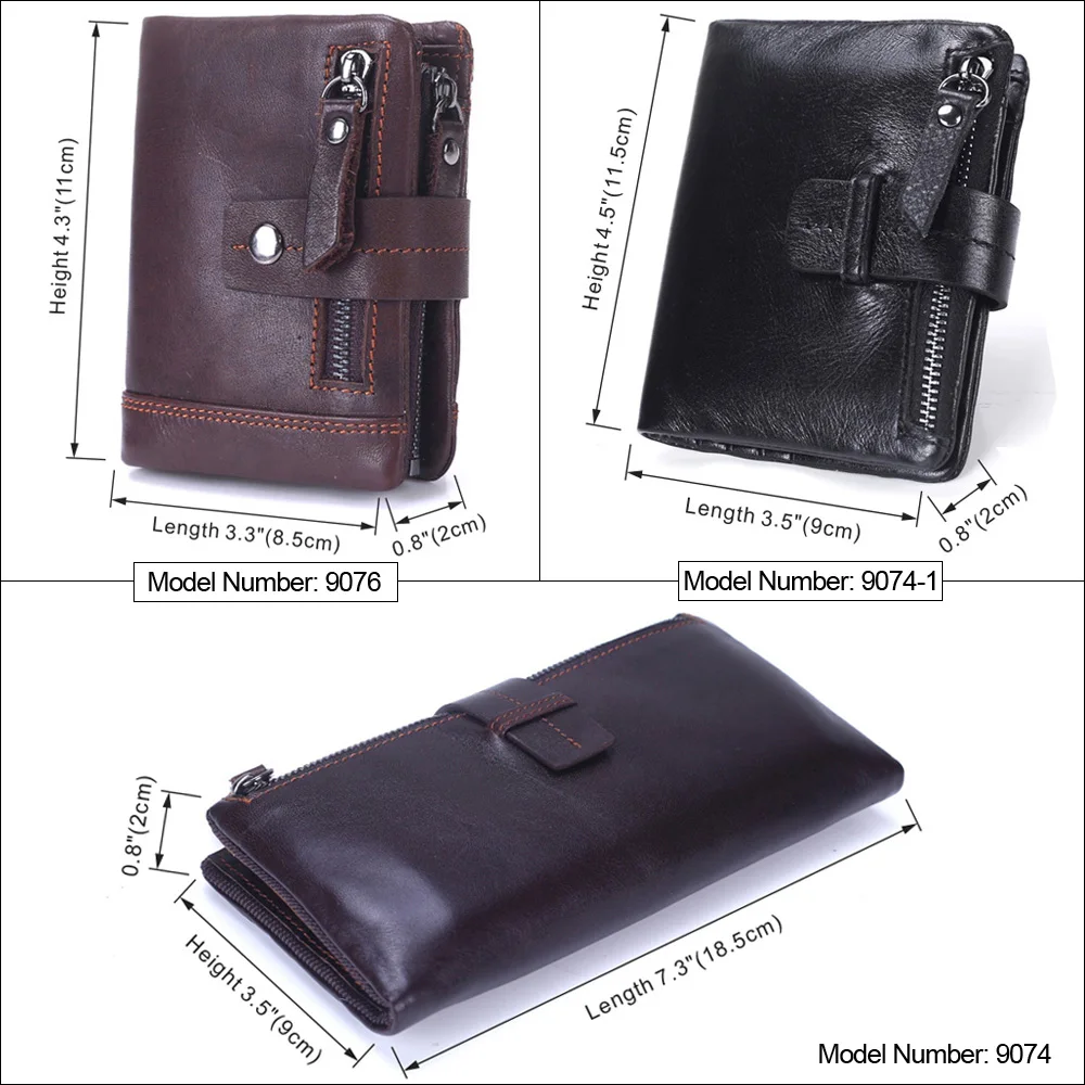 Новинка 2019 мужские кошельки из натуральной кожи Повседневный Кошелек для монет