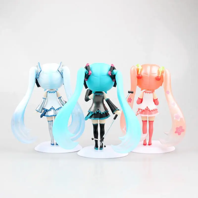 Hot Sale Snow Sakura Hatsune Miku Qposket Virtual Idol Vocaloid Cute Lovely Brithday Gift Banpresto Figure Figurine Toys | Игрушки и