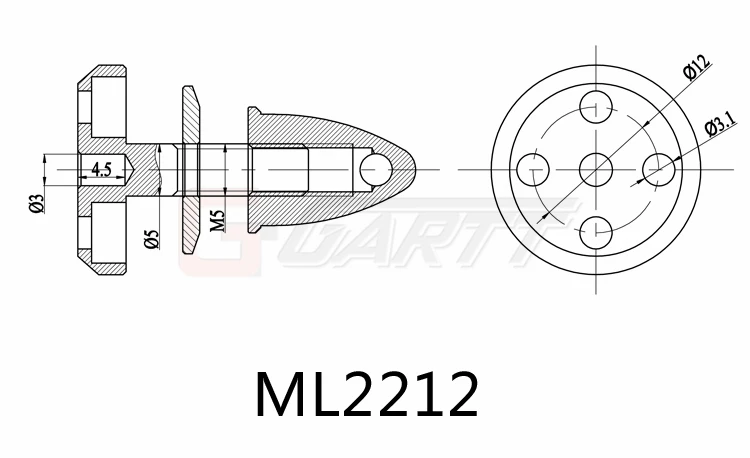 GARTT двигатель Пропеллер Prop адаптер для ML2212 RC Квадрокоптер Дрон аксессуары |