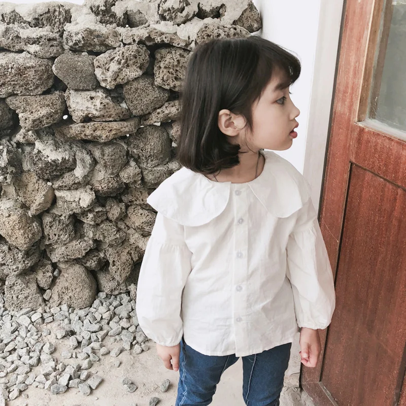 Детская блузка с длинным рукавом из хлопка|girls blouse|girls school shirtsgirls blouses children |